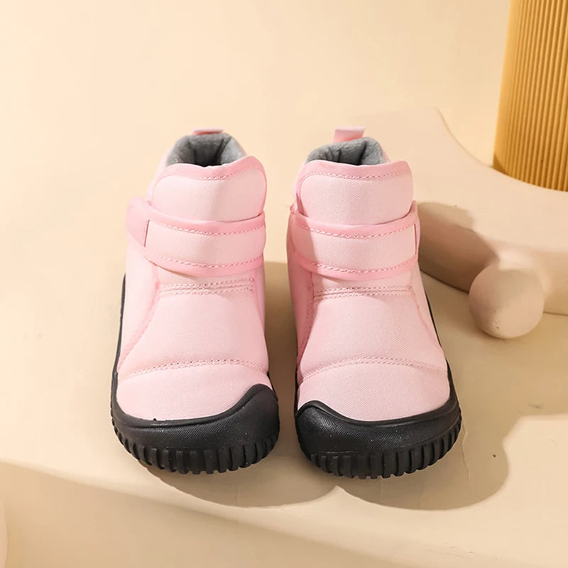 Mädchen Winter Stiefel Kleinkind Kinder Schnee Stiefel Für Jungen Mode Turnschuhe Knöchel Warme Plüsch Kurze Stiefel Casual Baumwolle Schuhe