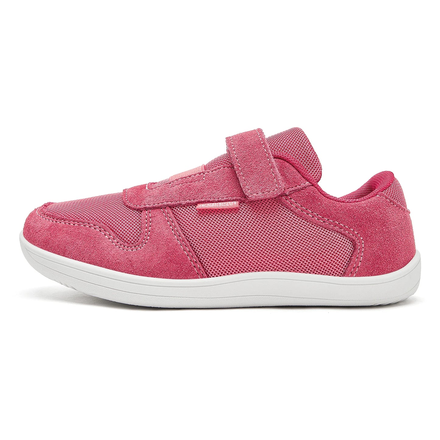 HOBIBEAR Kinder Weite Zehen Barfuß Schuhe - Klein/Groß/Kind Klettverschluss Minimalistische Sneaker - Kunstleder Mesh Leichtgewicht Schuhe