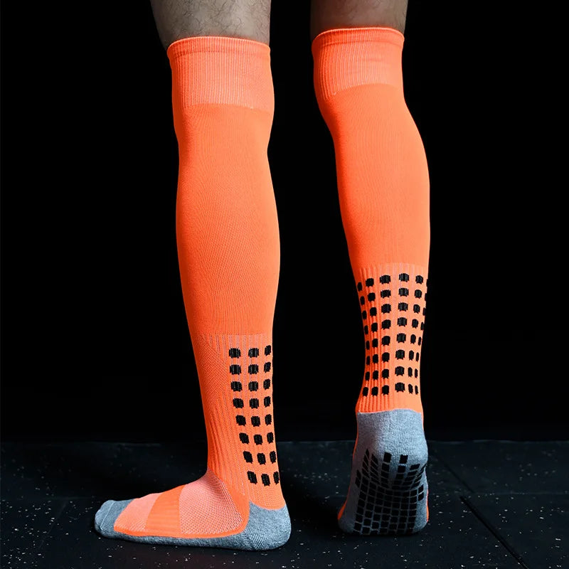 Neue Lange Fußballsocken mit Silikon-Saugnapf-Griff - Antirutsch-Fußballsocken für Sport, Männer und Frauen