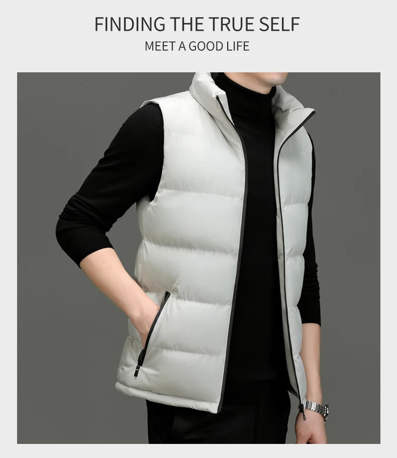 CN Fujian Daunenweste Standkragen Winddicht - Füllung Daunen/Baumwolle, Größe M, Wärmeleistung Hoch