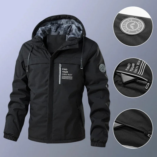 UETEEY Pilotenjacke Verdicktes Fleece - Kapazität 200 g, XL