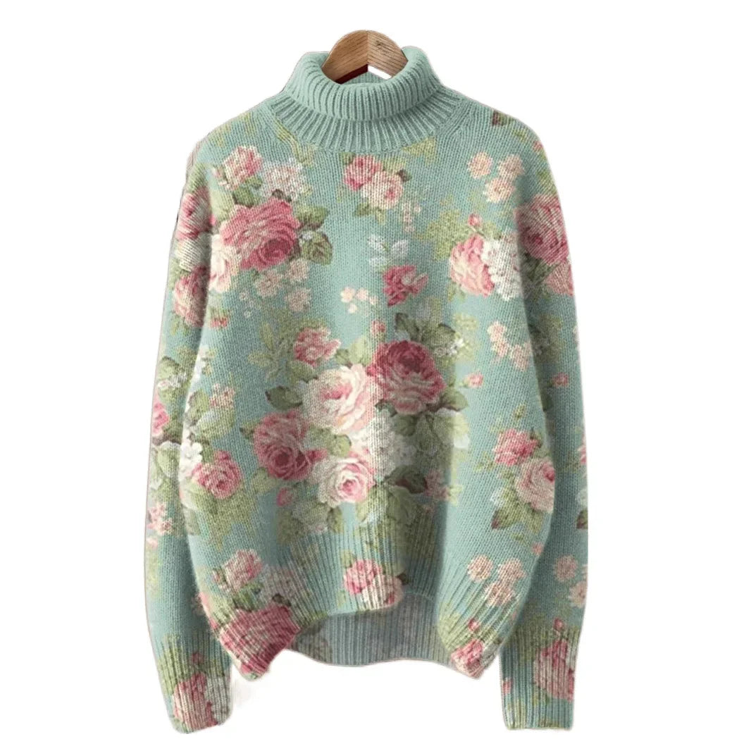 Pulover tricotat cu guler înalt Choice - Mărimea M, gros și călduros