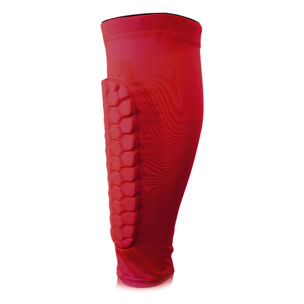 Schienbeinschoner 2025: HUAN-Qzta 1pcs Soccer Football Shin Guard Pads - Honeycomb Running Leg Calf Protective Gear Shield Sleeves Outdoor Sports Support Guard Collection
