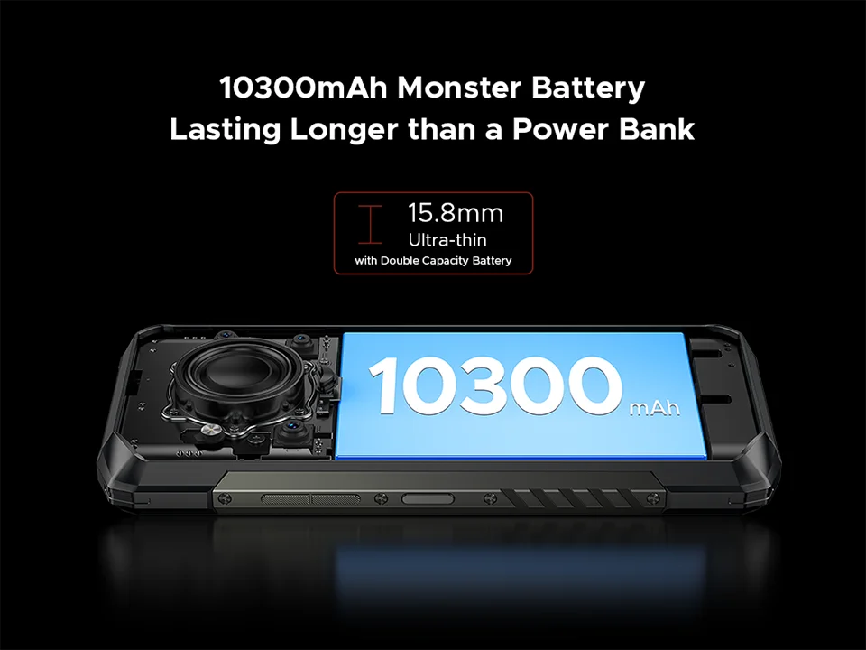 DOOGEE Blade20 Play Robustes 5G - Kapazität 10300mAh, 33W, 6,6 Zoll