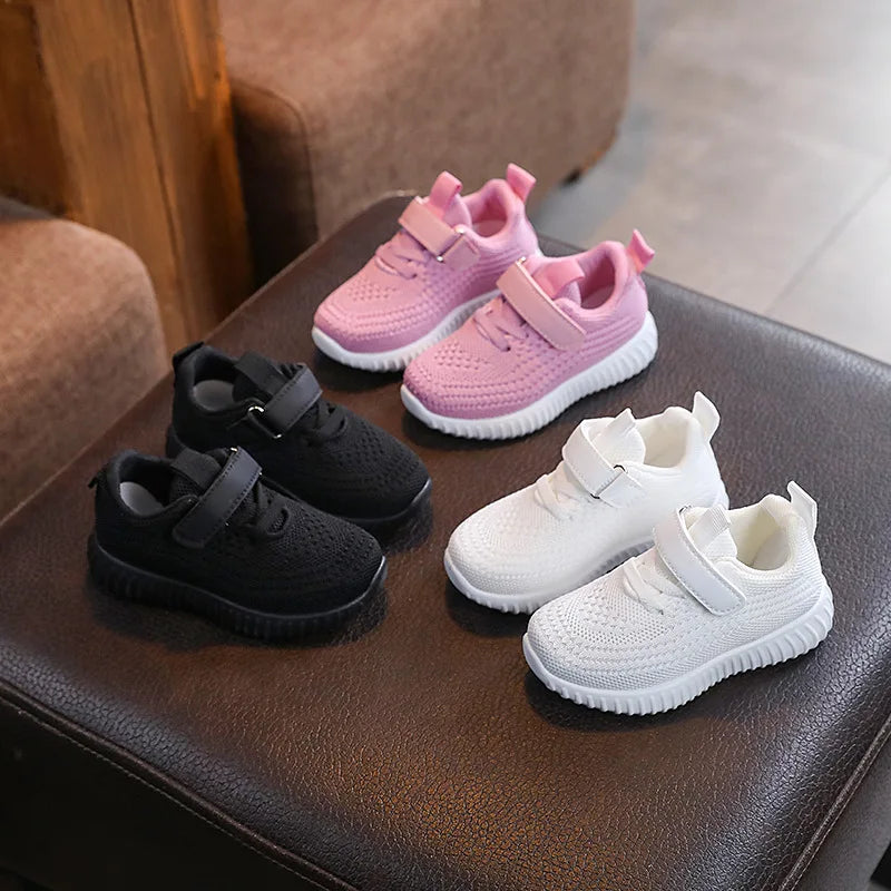 Kinder Schuhe 2025 - Frühling Sommer Kids Sneakers - Weich Atmungsaktiv Mesh Jungen Mädchen Schule Outdoor Sport