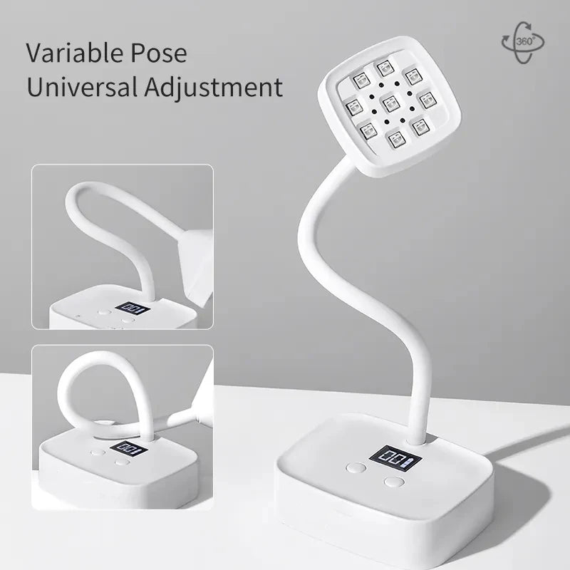 Rechargeable Sun uv Led Nail Lamp Professional uv Light for Gel Nails,Mini Nail Dryer Led uv Light Lamp for Nail Art Salon