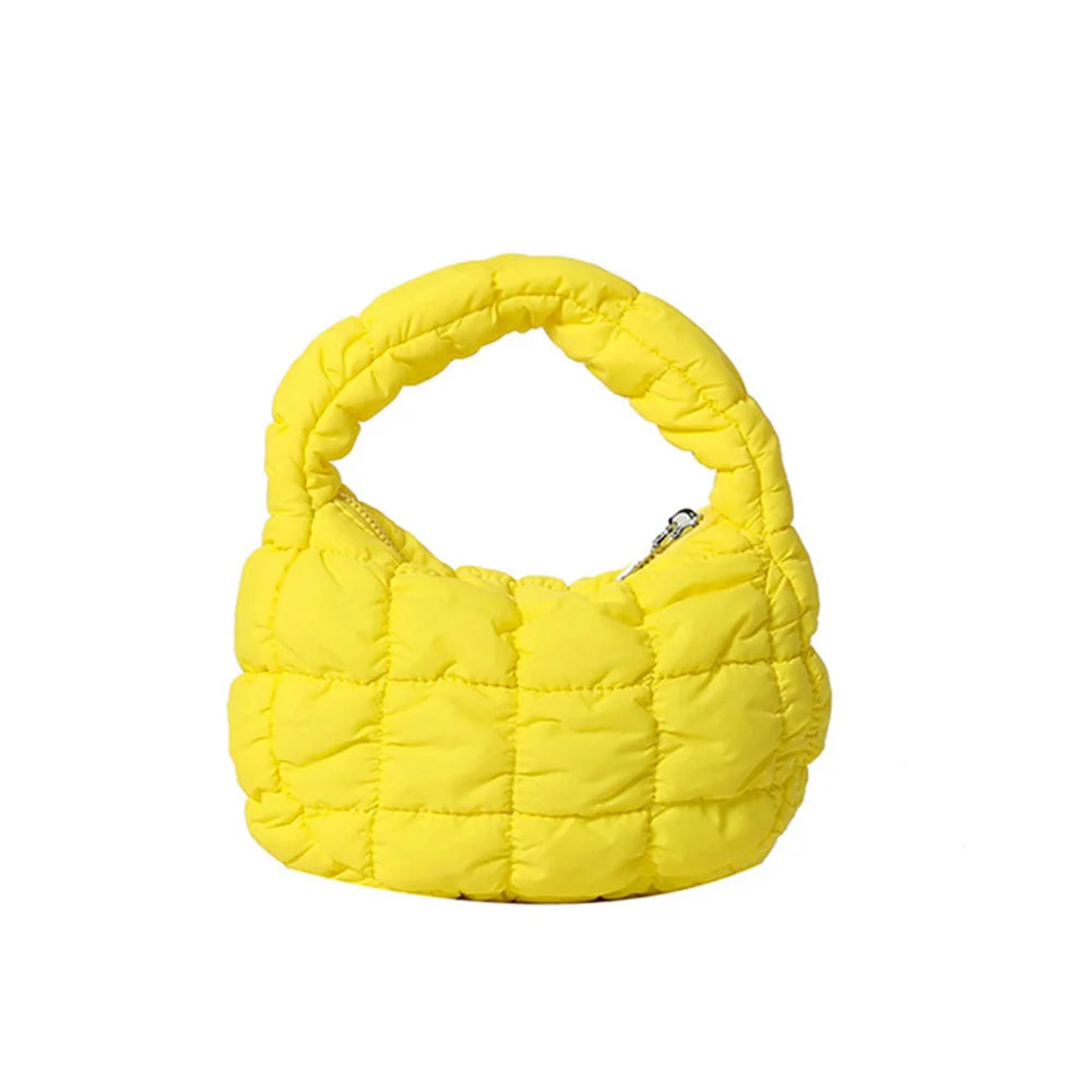 Quilted Padded Crossbody Bag for Women Pleated Bubbles Cloud Shoulder Bags Large Tote Bucket Designer Bag Ruched Handbags 2024