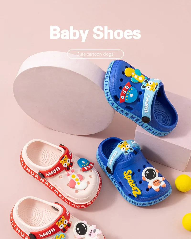 ZYCZWLCN Kinder Sandalen Cartoon Rutschfest - Gr.10-11 PVC