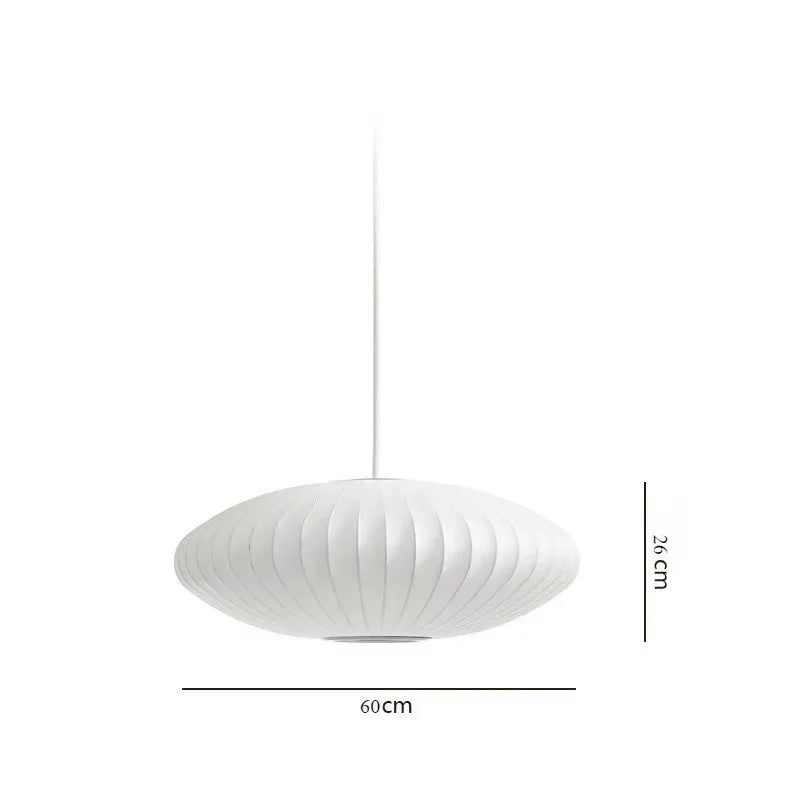 Italian Silk Cloth Pendant Lights Creative Living Room Pendant Hanging Lamps Modern Dining Room Lamps Decoration Indoor Lighting