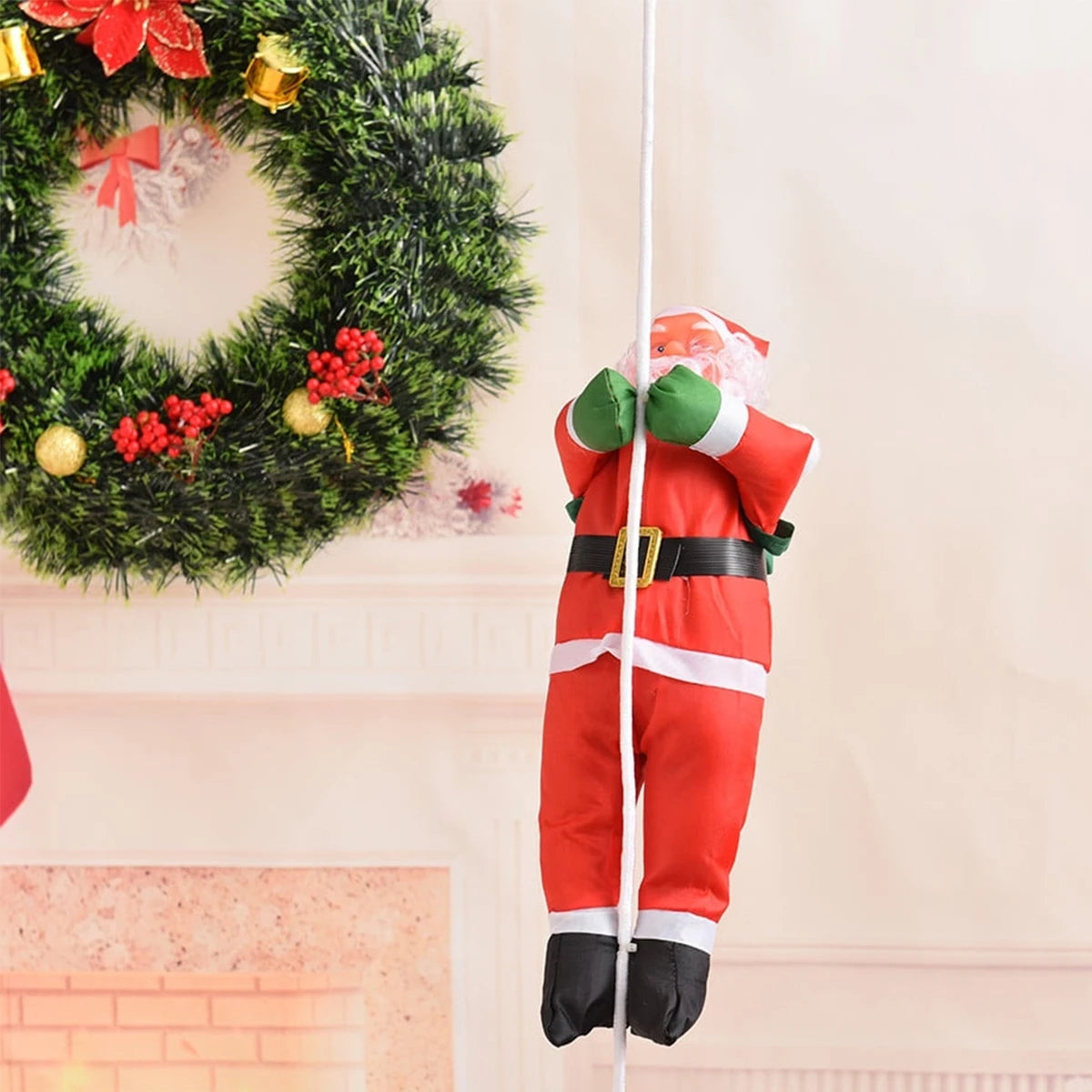 Choice Weihnachtsmann Kletterleiter Anhänger - Größe 5 cm Kunststoff