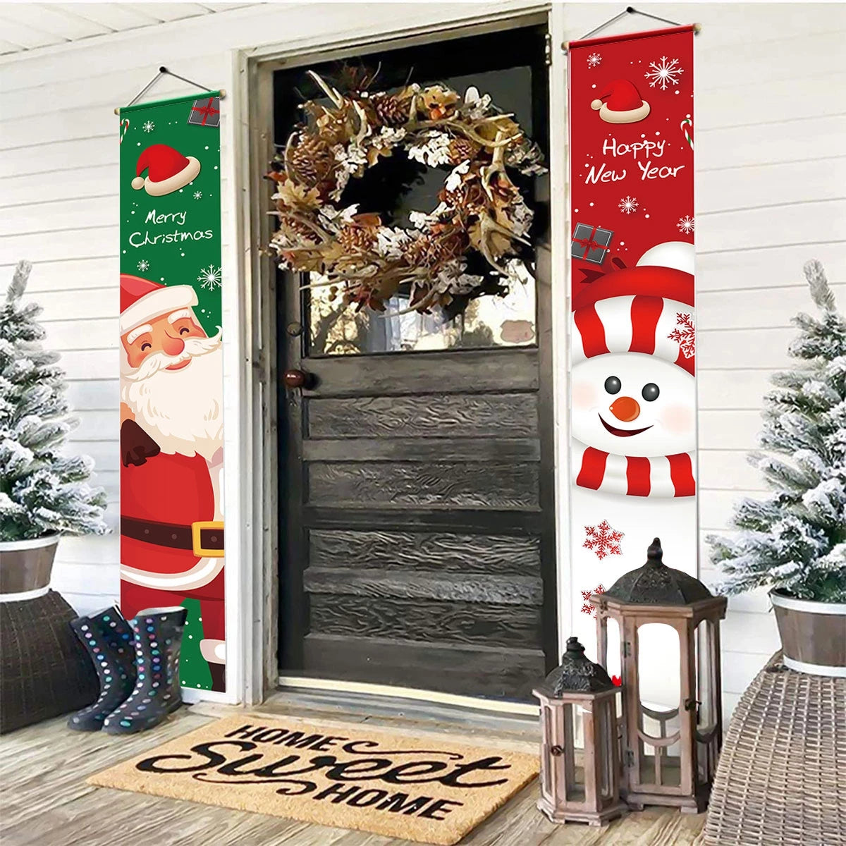 CN Zhejiang Türbanner Weihnachtsdeko - Größe Groß, Polyester