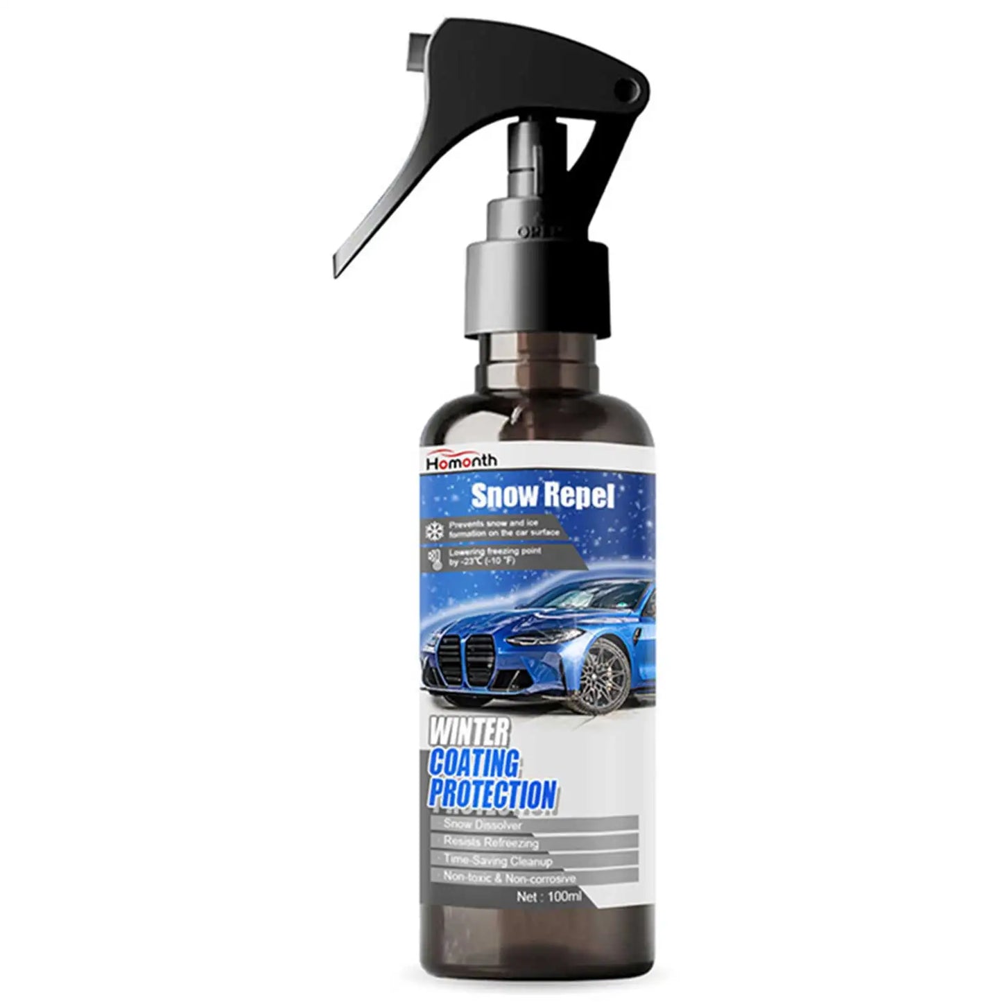 Frost-Away Defroster Spray Multifunctional Safe Ice Melting Agents Spray For Car Window