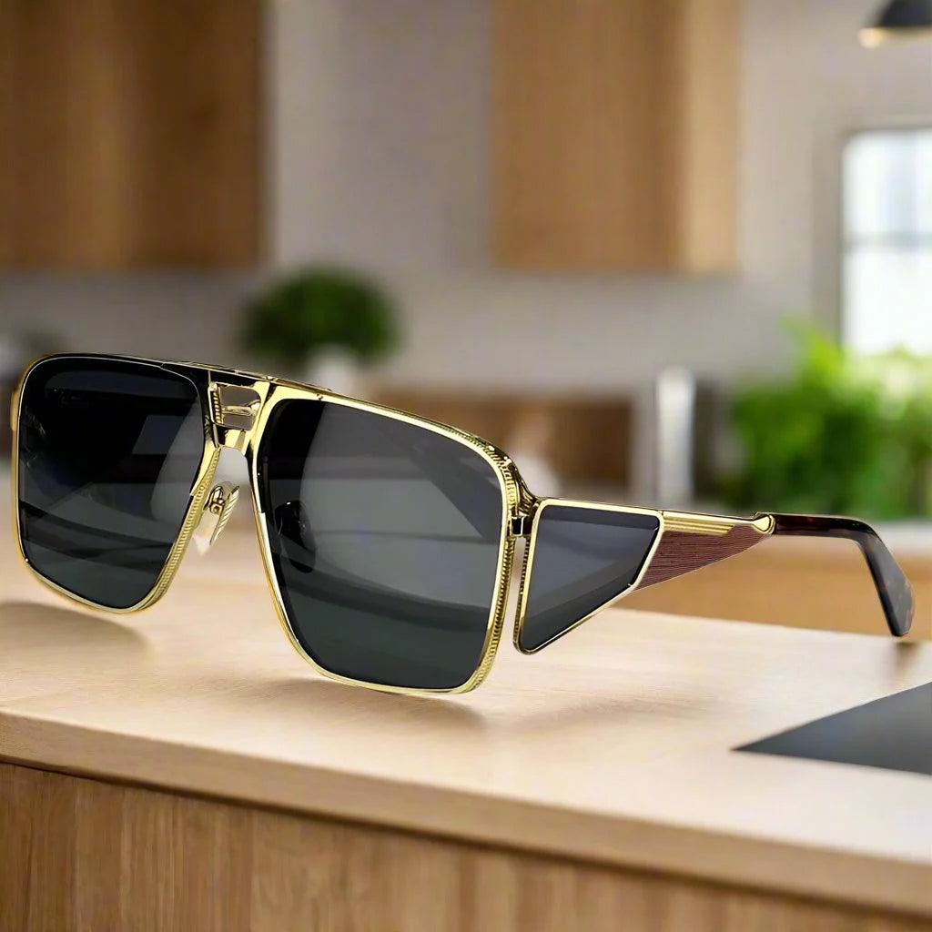 JACQUE MARIE MAGE,Assen alloy handmade sunglasses classical vintage