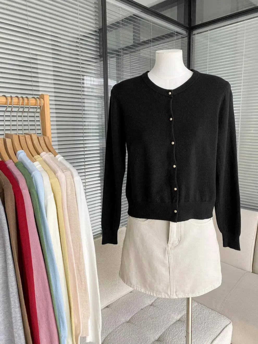 CN Guangdong Cardigan O-Kragen - Größe regulär, Leicht