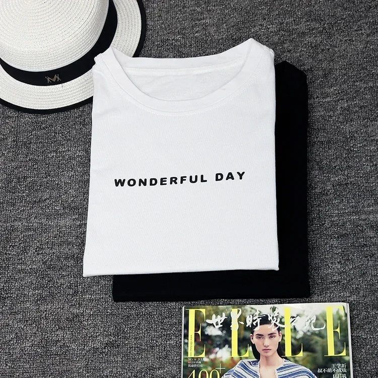 Women T-shirts Anime Y2k T Shirts Gothic tops 2023 Summer Loose Slit Femme Cotton T shirt Print Long Short Sleeve Ladies T-shirt