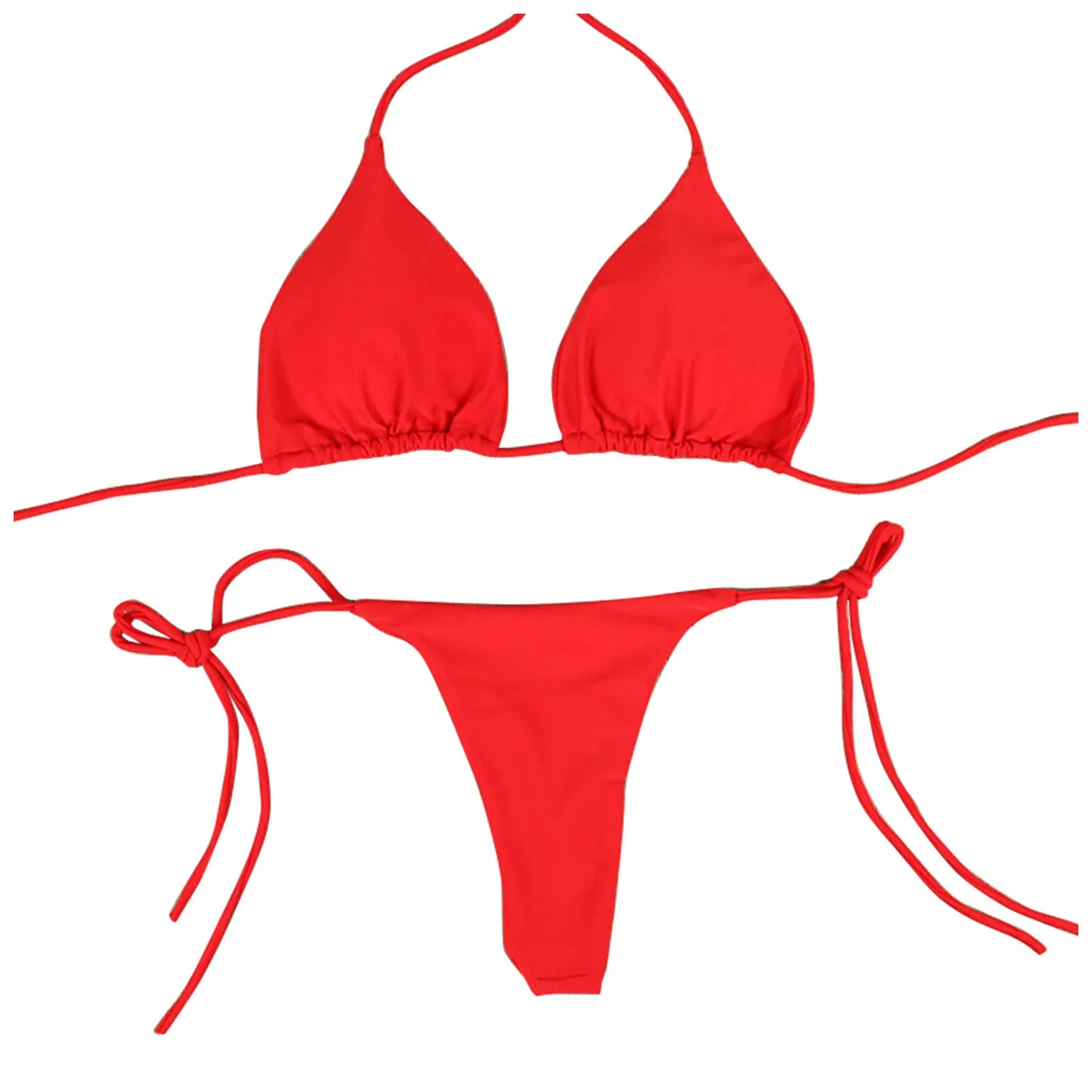 Brazilian Bikini Set 2025 - Zweiteiliger Sommer Bikini mit String-Höschen
