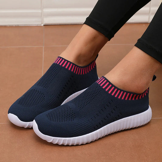 Frauen Sneakers Flach Boden Outdoor Casual Sport Einzel Schuhe Komfortabel Sommer Mesh Leicht Vulkanisiert Walking Schuhe