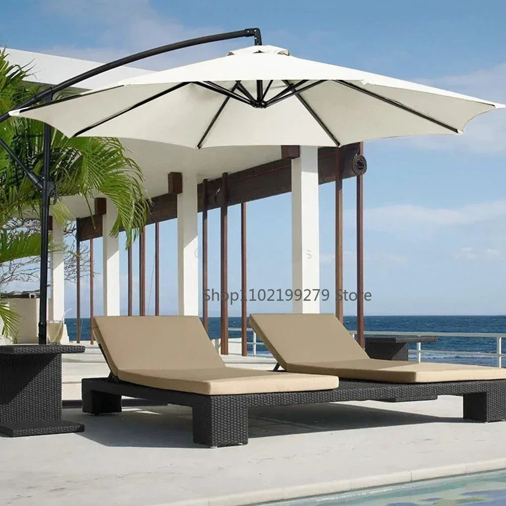 Sonnenschirm-Bezug 2025: 2/2.7/3m UV-Schutz Parasol Sonnenschutz Schirm-Bezug - Wasserdicht Garten Strand Ersatzbezug 6/8 Streben