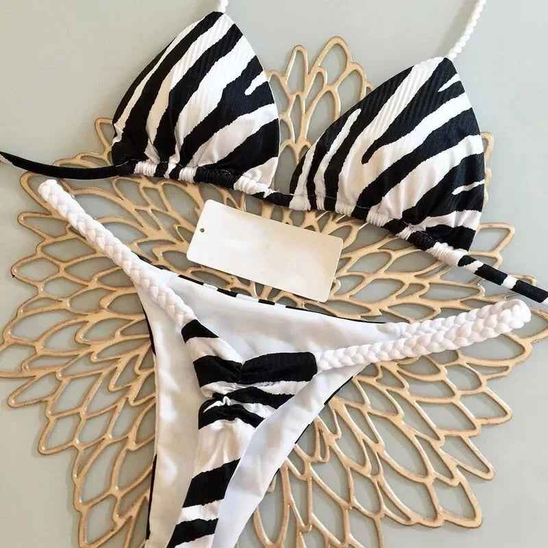 Bikini-Set: Zwei-teiliger Schwimmanzug Stylish Design Hautfreundlich - Beach-Holiday Pool Schwimmbekleidung