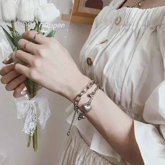 Damen-Armband-Set 2025: 4-teilig Schlangen-Design Grün - Fashion Jewelry Collection