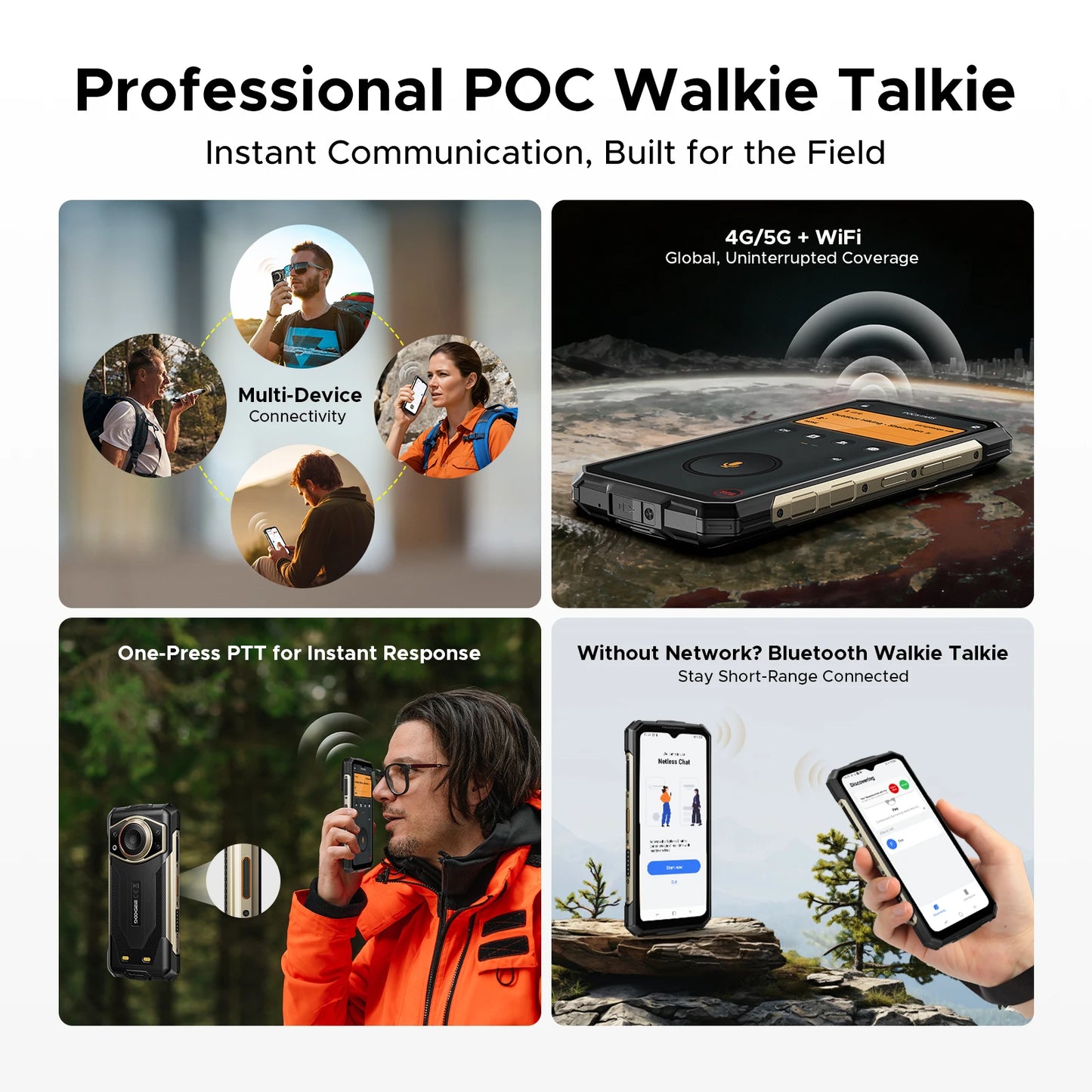 DOOGEE Fire 7 Ultra 5G Robustes Smartphone - 13000 mAh, 33 W, 6,6 Zoll