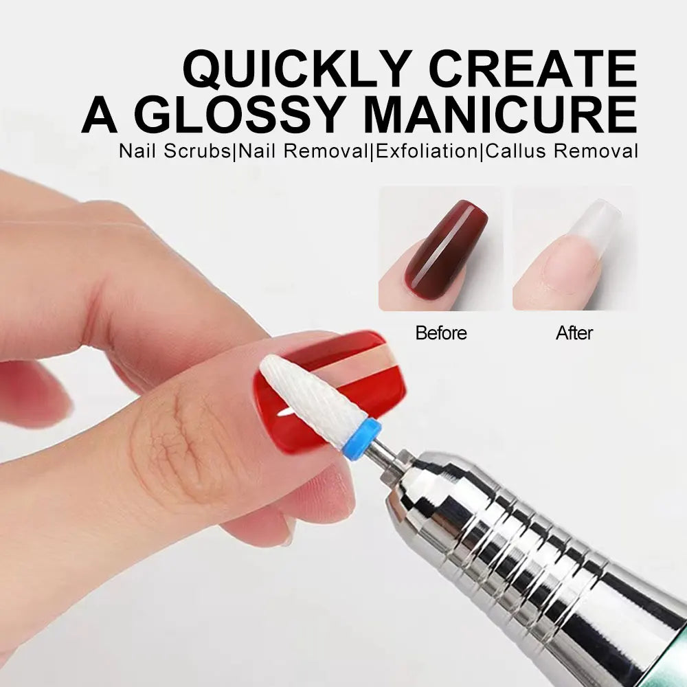 1 buc unghii electrice de gaurit stilou mâner pilă poloneză mașină piesă manichiură pedichiură instrument pentru unghii mașina de găurit accesorii