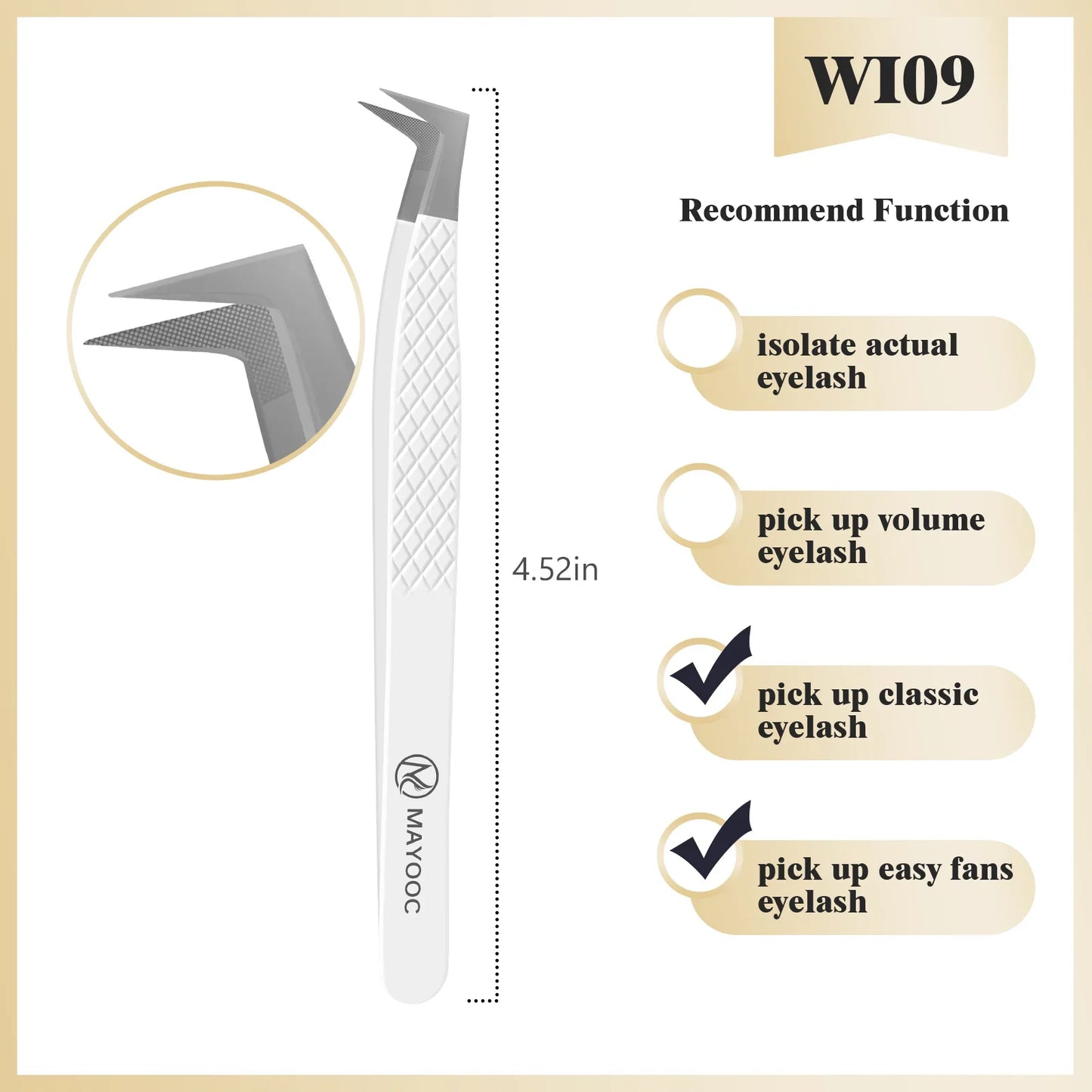 Eyelash Extensions Tweezers  With Fiber Tips Lash Artists High Precision Superhard Anti-Static Tweezer Makeup Tools Custom Logo