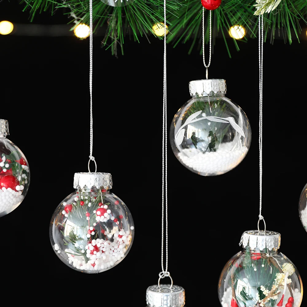 Partigos Hängende Schneekugel Kristall - Kapazität 5 Stk; Größe Ø4 cm