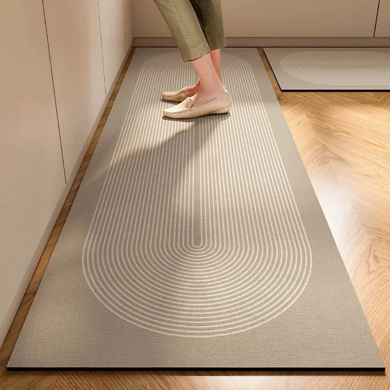 New Super Absorbent Kitchen Floor Mat Diatom Mud Pad Bath Pad Anti-Slip Carpet Kitchen Mats Wipeable Wash Long Strip Carpet