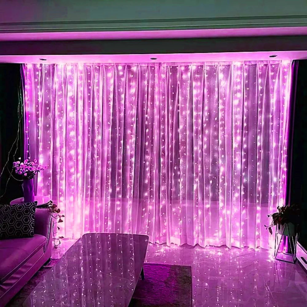 FairyLights CurtainLights Fernbedienung - Länge 3 4 6 m, USB, <60 lm