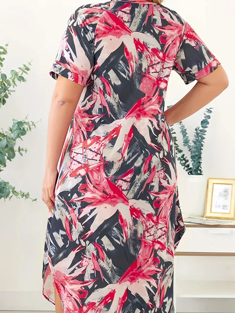 Elegant Oversized Woven Dress for Ladies  Casual Comfortable Fit Women's Dress Fashionable Stylish Ladies' Clothing