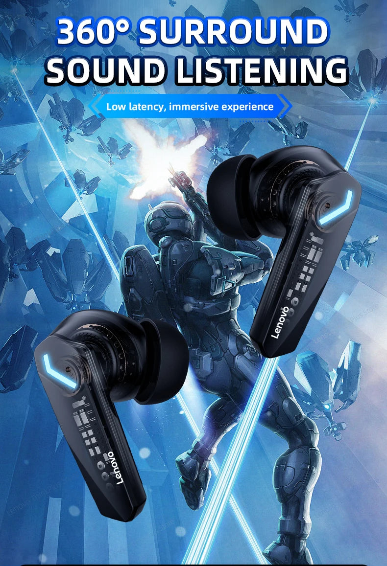 Gaming-Kopfhörer 2025: Lenovo GM2 Pro Bluetooth 5.3 - Sports Wireless In-Ear Low Latency Collection