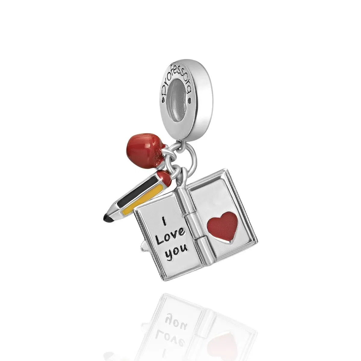 Neue 925 Silber Lernhilfe Schultasche Uhranhänger Charms Beads Fit Original Pandora Armband DIY Schmuck Für Frauen 2024