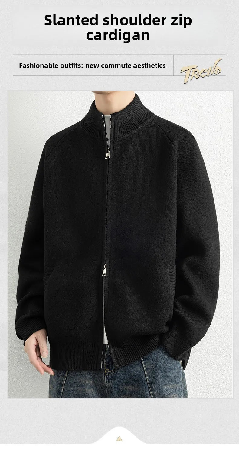 Choice M6001 Strickcardigan Stehkragen - Größe M, Polyamid