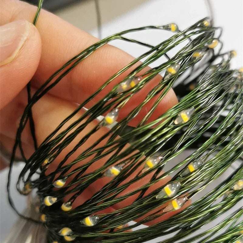 LumenGlow LED Lichterkette Kupferdraht - Fernbedienung, 10 m, 200 LEDs