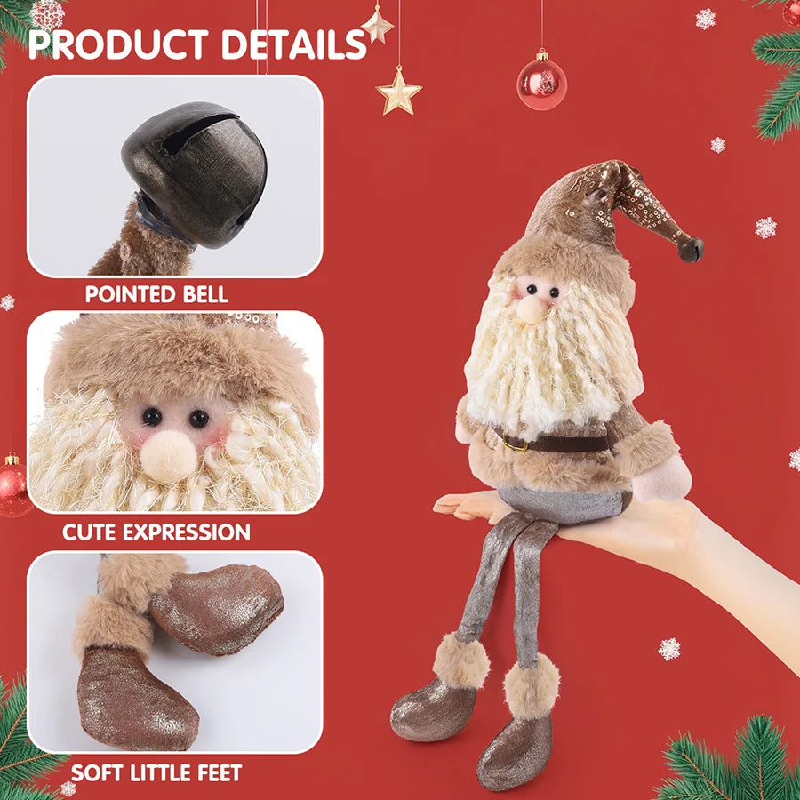 CN Santa Claus Puppe - Stoff-Weihnachtsdeko - Größe 25 cm, Handarbeit