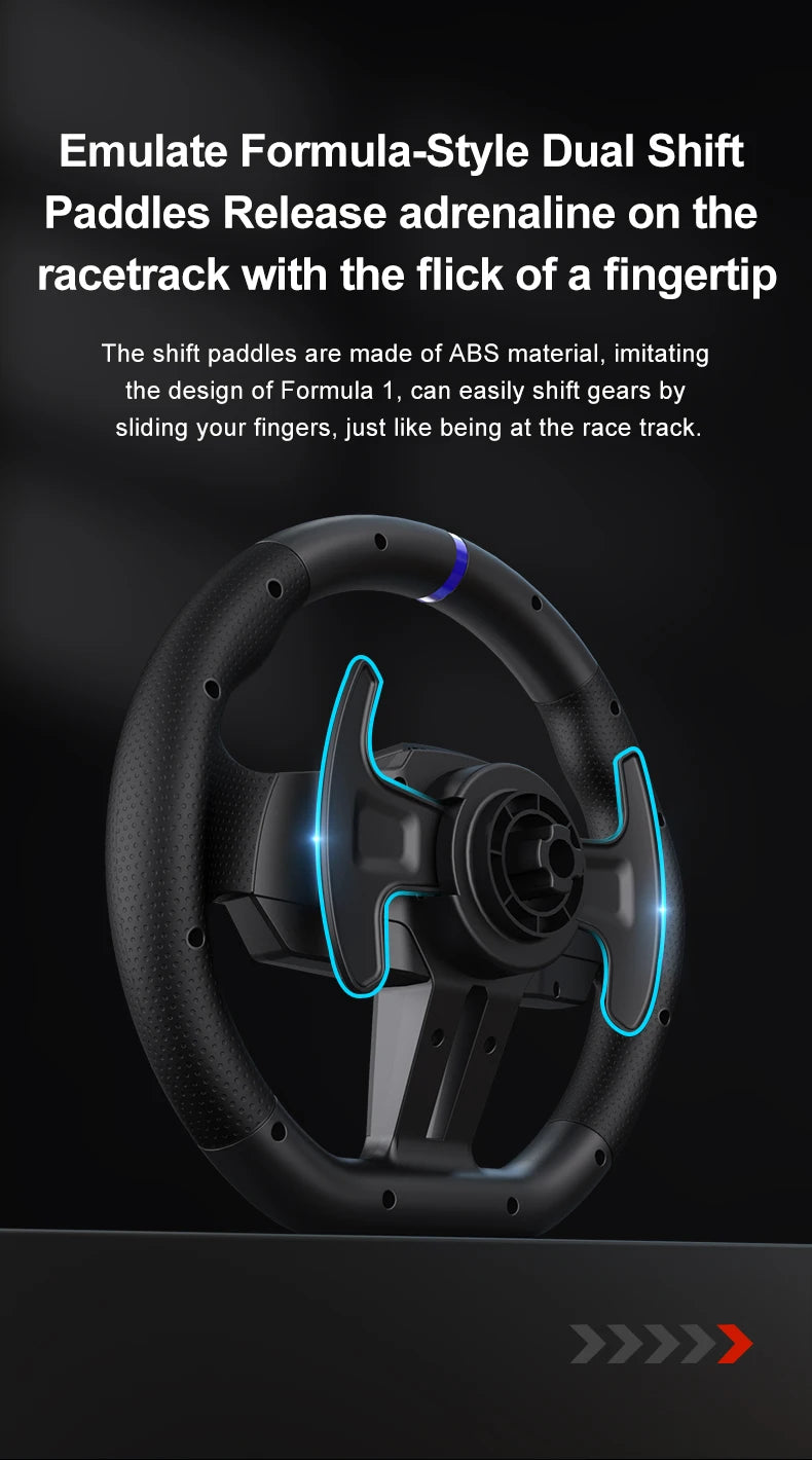 Gaming-Lenkrad 2025: PXN V900 GEN2 Driving Simulator 270°/900° Rotation - Racing Wheel mit Pedal Set für PC Switch PS4 Xbox Collection