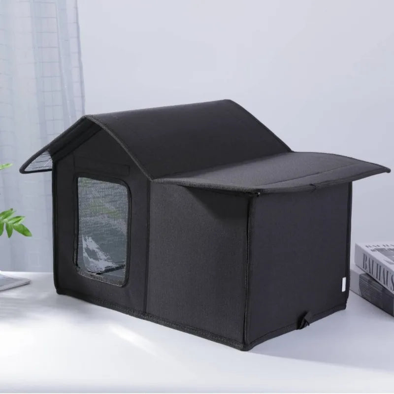 Outdoor Cat House Detachable Roof Design Pet Bed Waterproof Large Space Breathable Easy To Disassemble Cat and Dog Universal Bed
