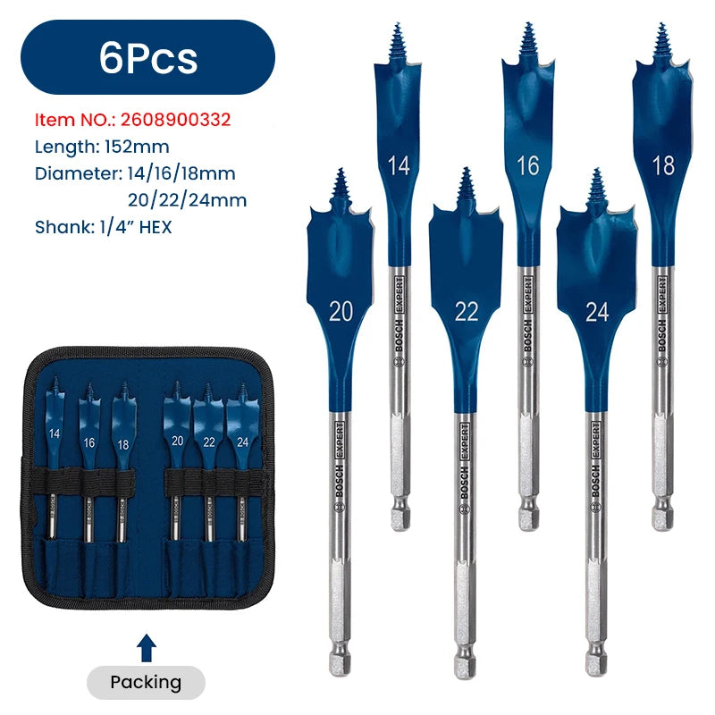 Bosch Impact Electric Drill Screwdriver Drill Bits Wood Drilling Self-tapping Thread  Alloy Steel 1/4 " HEX Shank Drill Bits