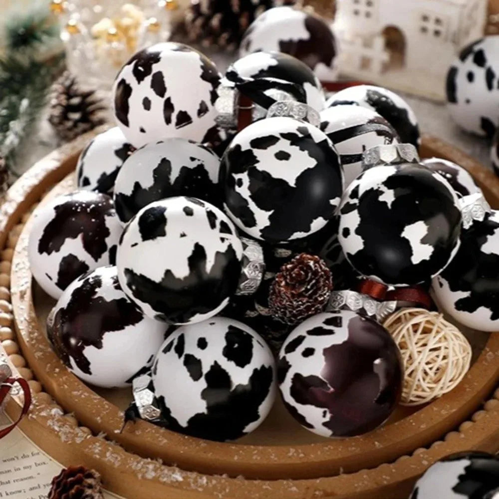 CowPrint Ball Ornament Bruchfest - Kapazität 12/24, Größe 6 cm, Leistung 0 W