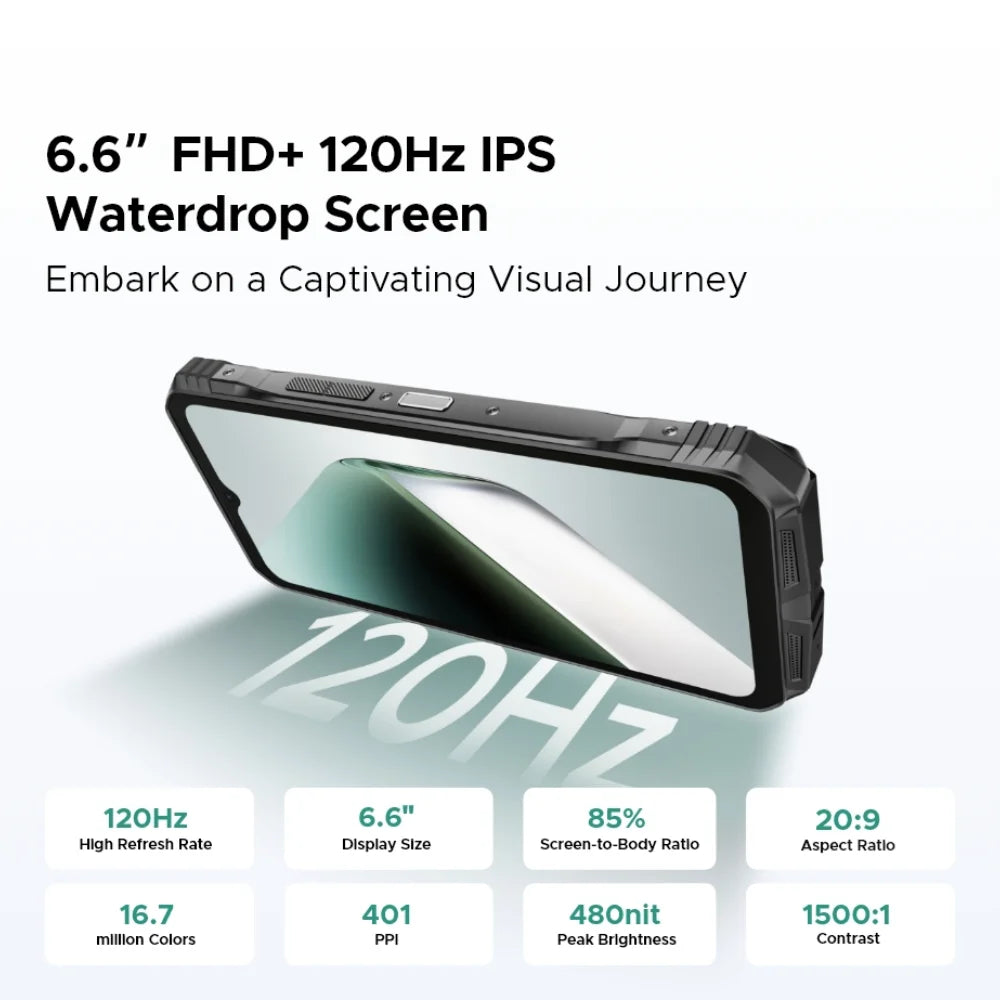 Doogee S Cyber Pro Robustes - 10800 mAh, 33W, 6.6 Zoll