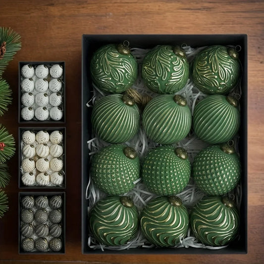 Choice Antik-Weihnachtskugeln Klassisch - Inhalt 12 Stück 8 cm