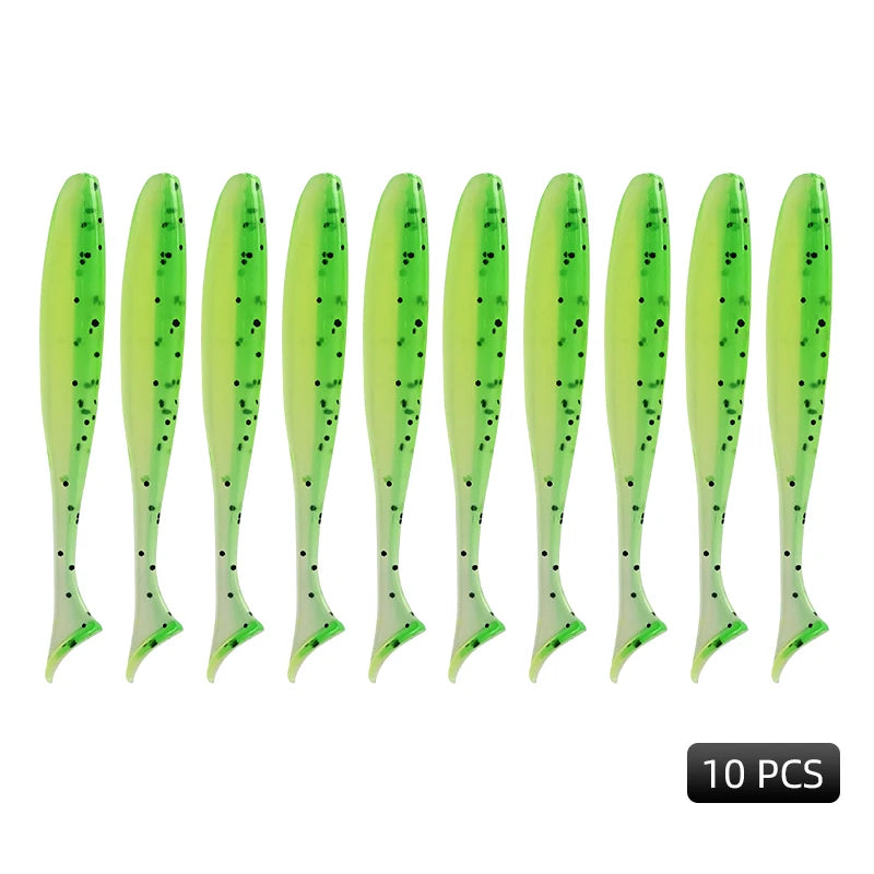 MEREDITH Easy Shiner Angelköder 50mm 65mm 75mm 100mm Wobbler Karpfen Angeln Weiche Köder Silikon Künstlich Plastik Köder
