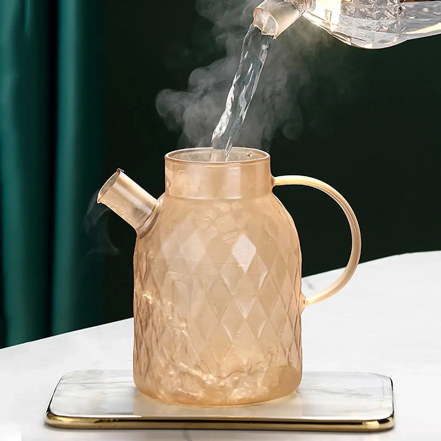 CasaBella Teekanne Mit Sieb - 1.0L Borosilikat Herd