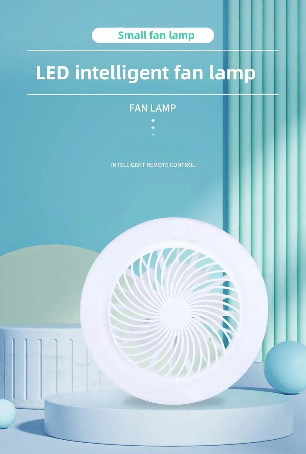 Smart 2 In 1 Deckenventilator Mit Fernbedienung Beleuchtung E27 Umschaltbasis Beleuchtungsbasis Für Schlafzimmer Und Wohnzimmer