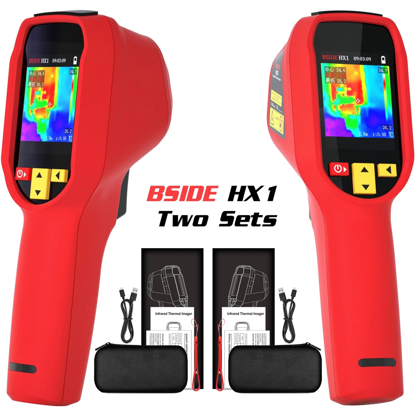 Wärmebildkamera 2025: BSIDE Handheld Thermal Imaging - 240X240 Temperatur-Messgerät für PCB, Automobil und Pipeline-Inspektion