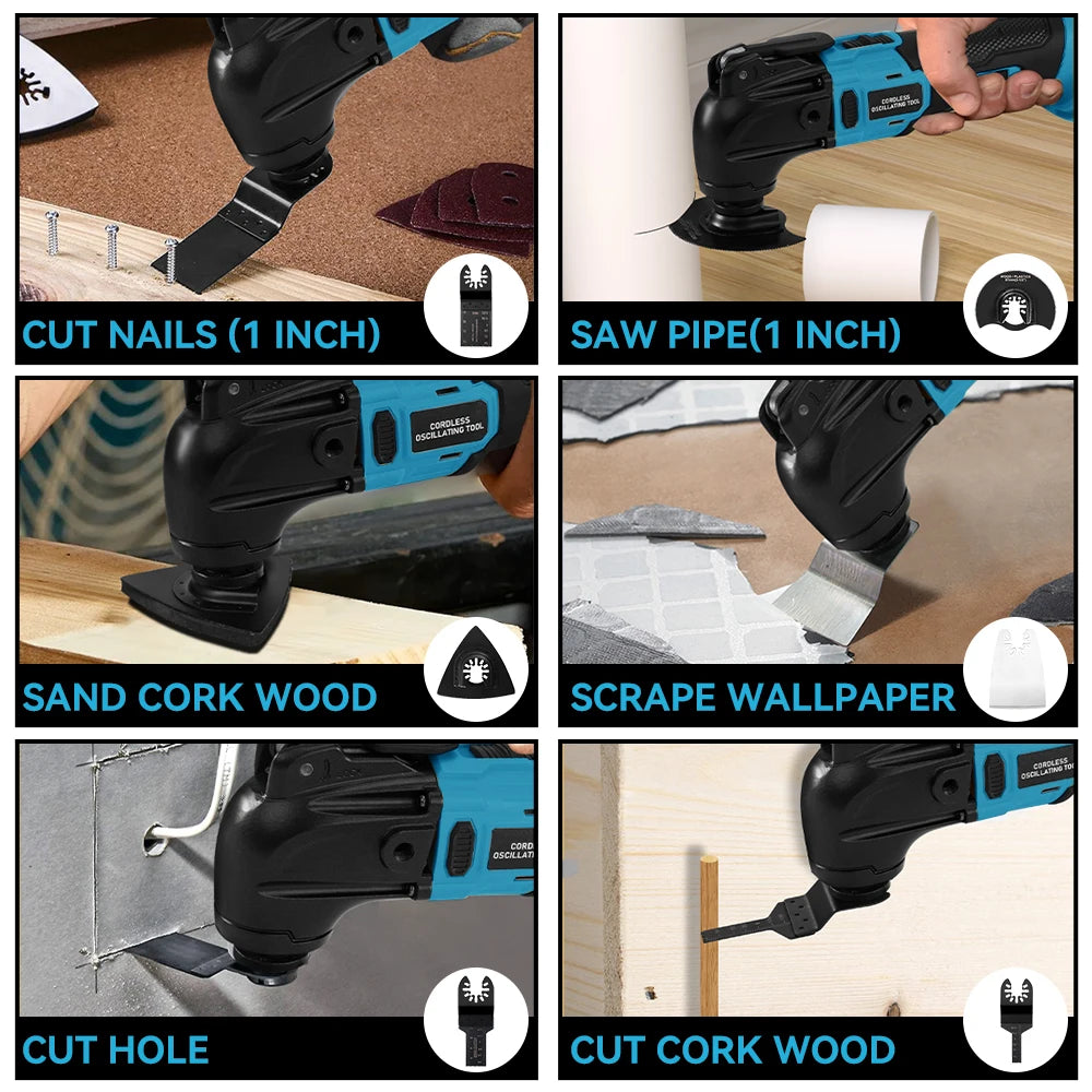 MultiPro M6 Bürstenloses Multitool - 6 Gänge 18V Akku 350W