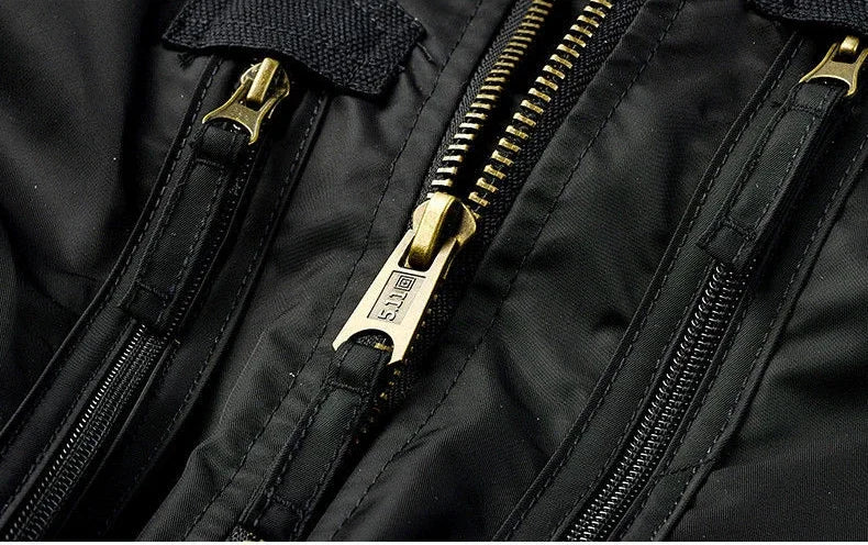 LEDPC Ma-1 Pilotjacke - Große Tasche, Polyester, M-XXL