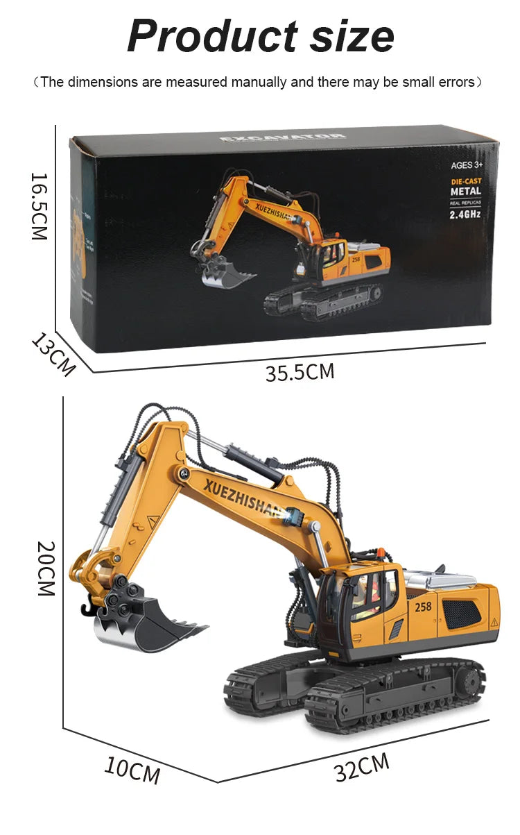 RC Car Children Toys Remote Control Car Toys For Boys Radio Control Excavator Dump Truck Bulldozer Electric car Kids Toys Gift