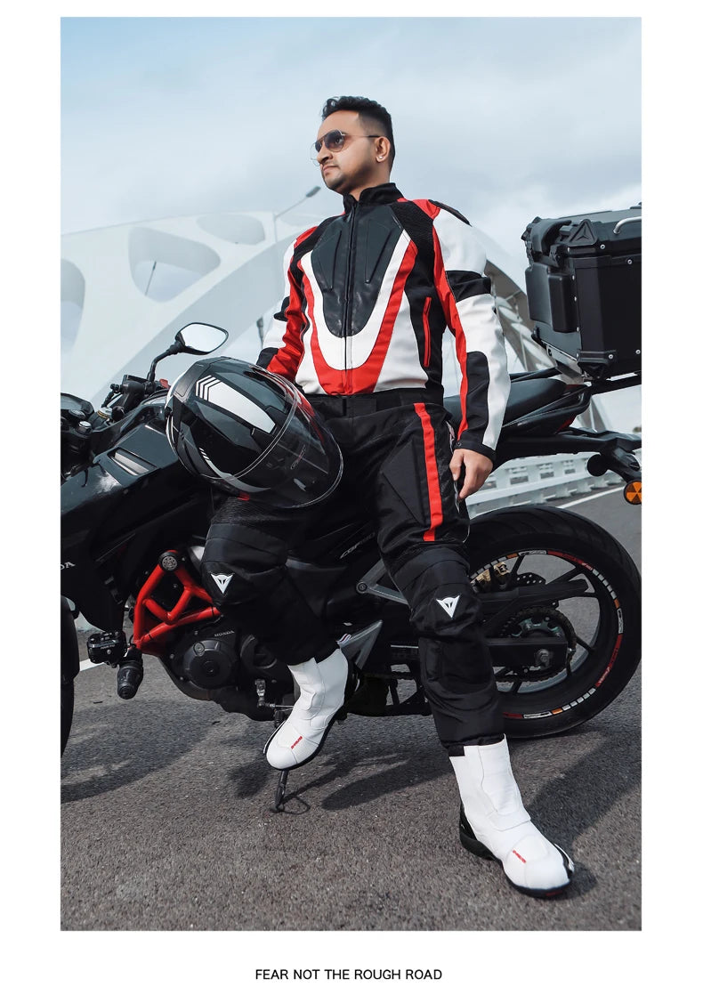 CN Fujian Sturzsicher Motorradstiefel - EU42 PU Obermaterial Gummi Sohle Bequeme Passform